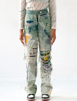 Load image into Gallery viewer, EXCLUSIVE HALLOWED WOMEN DENIM - Trendy Maker lab
