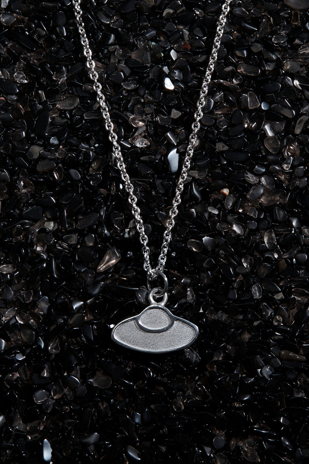 THE REAL BUY X WWW. WILL SHOTT STERLING SILVER UFO NECKLACE - Trendy Maker