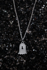 Load image into Gallery viewer, THE REAL BUY X WWW. WILL SHOTT STERLING SILVER GHOST NECKLACE - Trendy Maker
